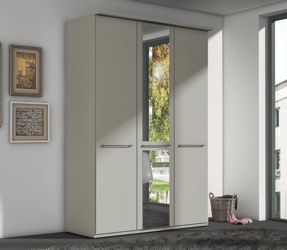 Oakwood Wiemann Cairns Pebble Grey Hinged Door Wardrobe With Cornice