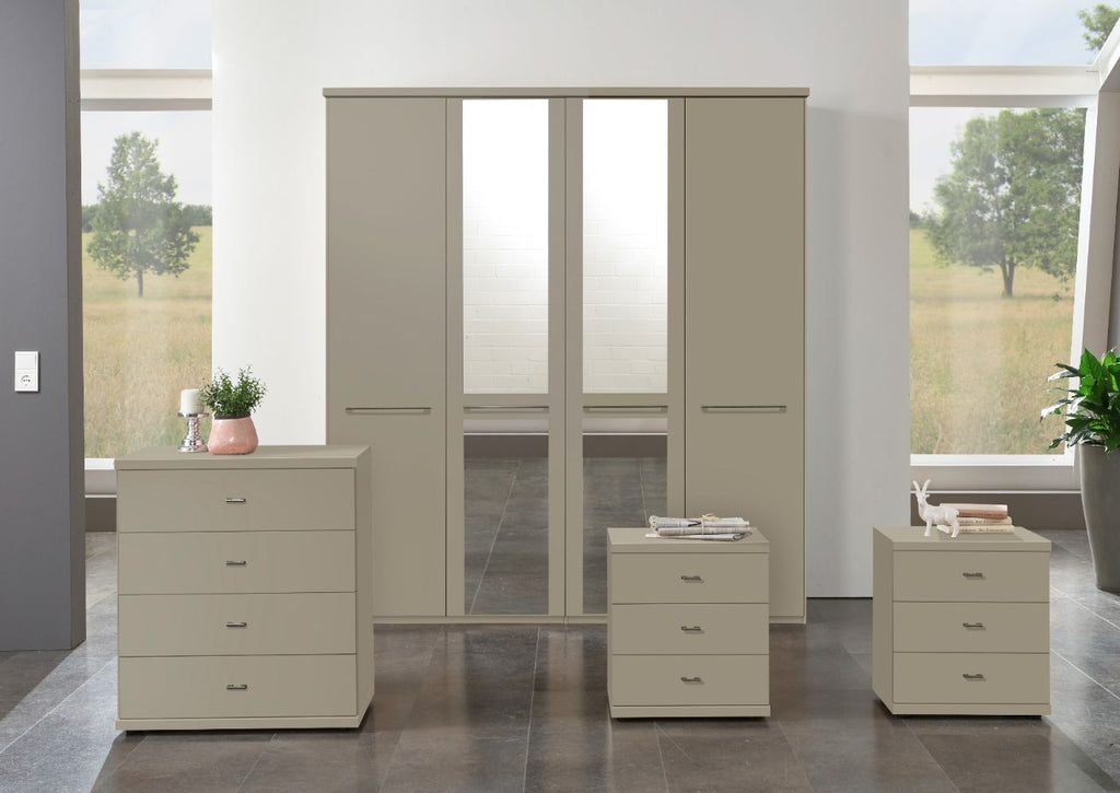 Oakwood Wiemann Cairns Pebble Grey Hinged Door Wardrobe With Cornice