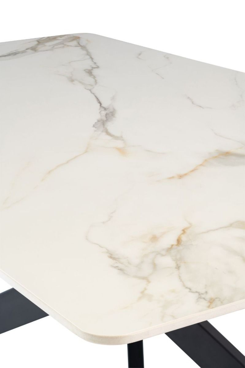 Oakwood Camilla 1.6M Kass Gold Sintered Stone Dining Table
