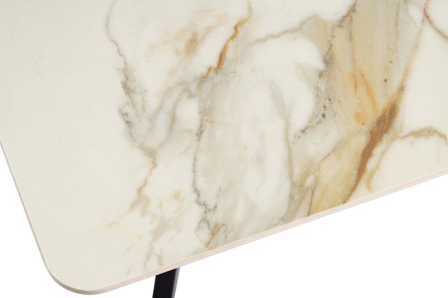 Oakwood Camilla 1.6M Kass Gold Sintered Stone Dining Table