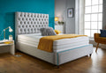 Oakwood Candi Chesterfield Velvet Fabric Upholstered Bed Frame