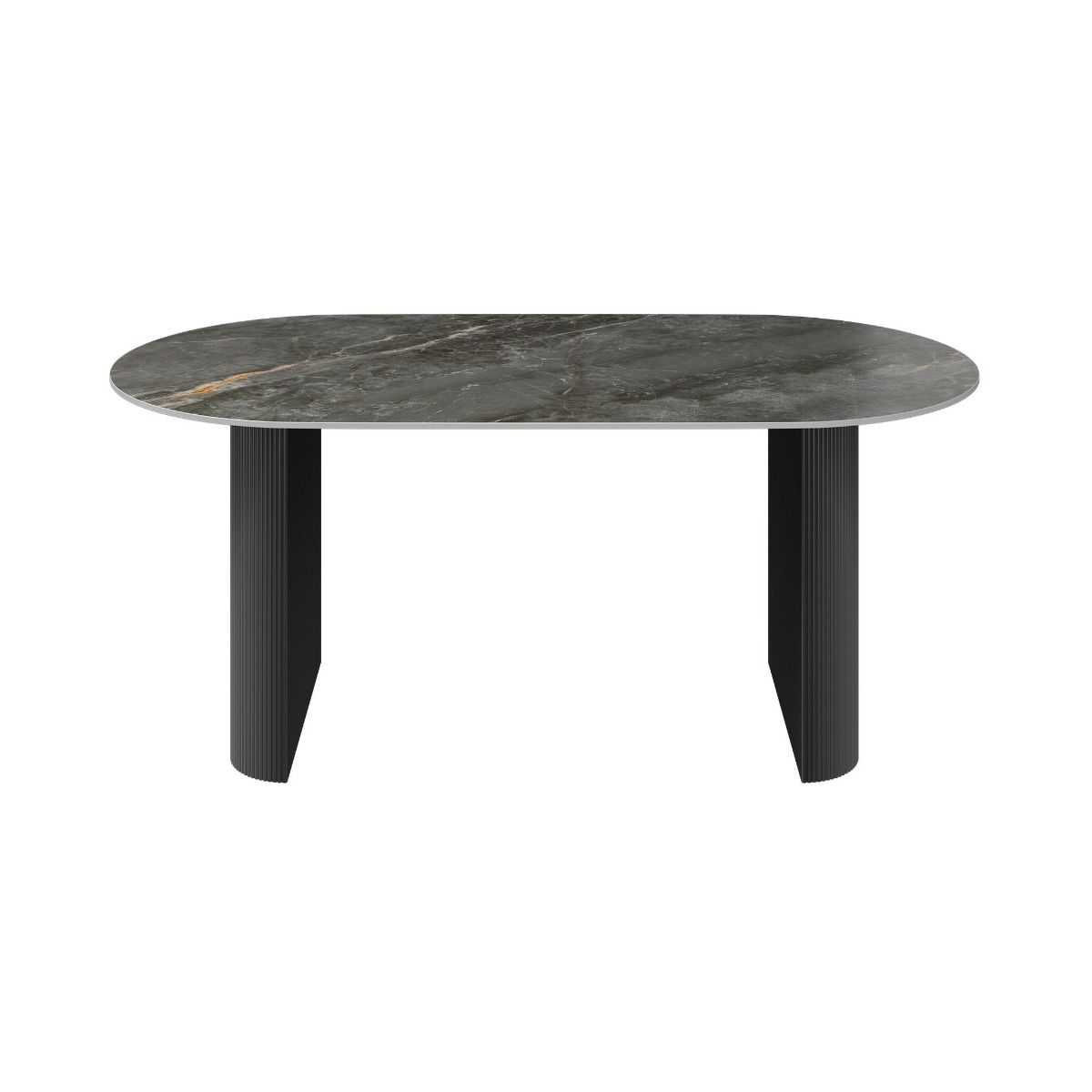 Oakwood Regalia Oval Gloss Ceramic Dining Table