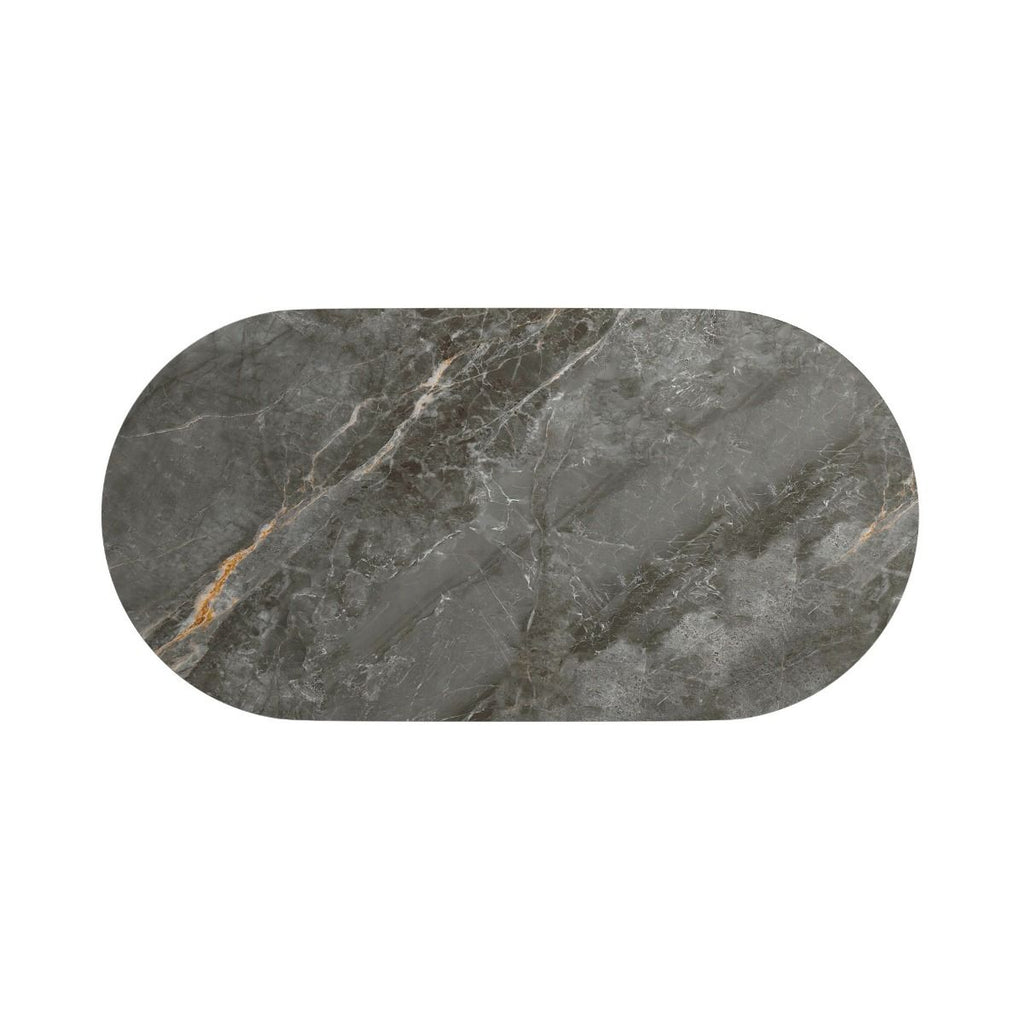Oakwood Regalia Oval Gloss Ceramic Dining Table