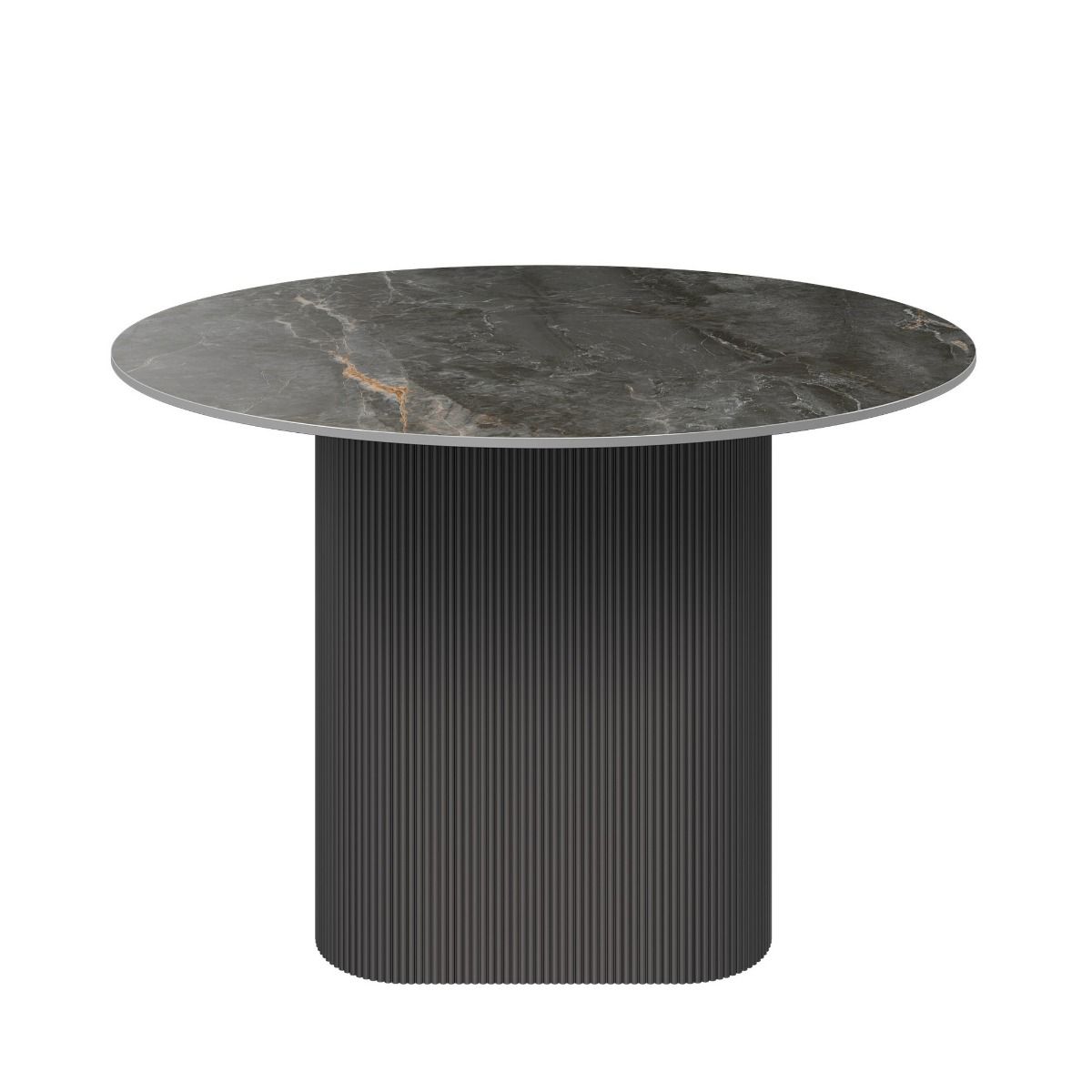 Oakwood Regalia Round Gloss Ceramic Dining Table Set