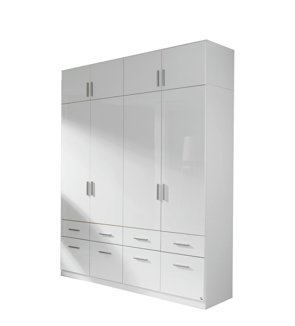 Oakwood Rauch Celle 4 Door combi wardrobe with extended top - 236 Height
