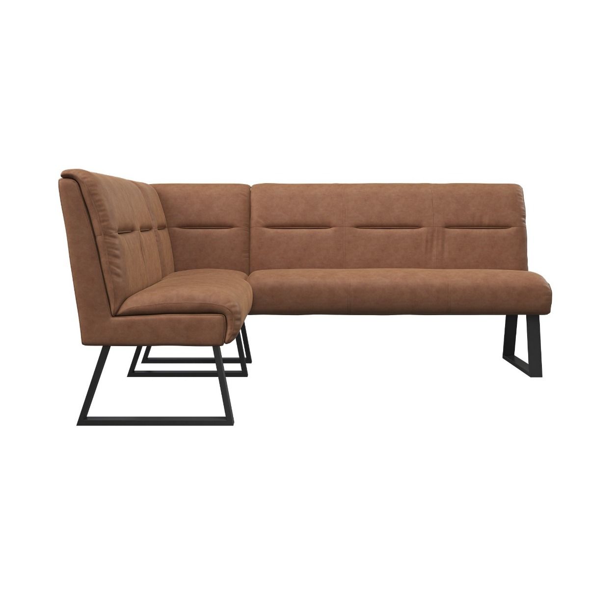 Oakwood Cerella Leather Corner Bench