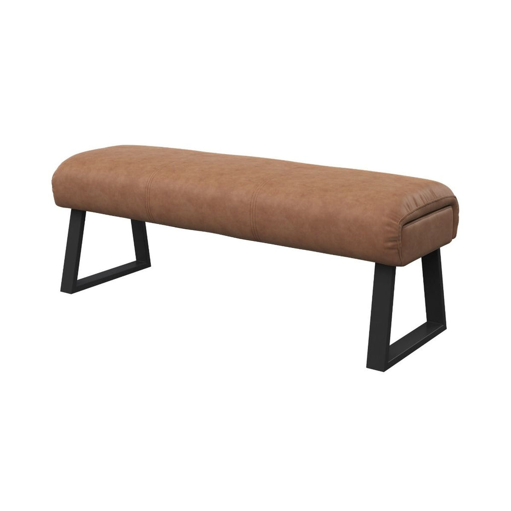 Oakwood Cerella Leather Backless Bench