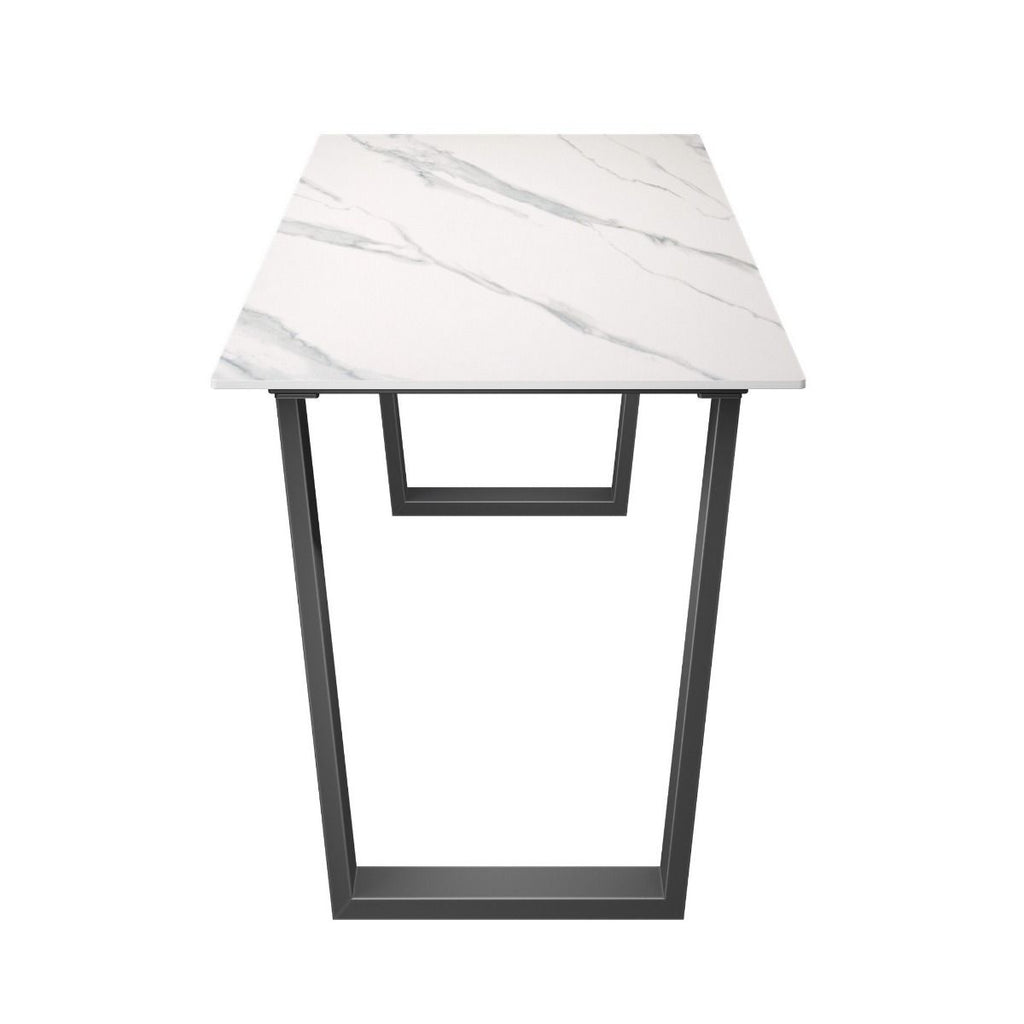 Oakwood Cerella Matte Ceramic Dining Table in Grey or White Set