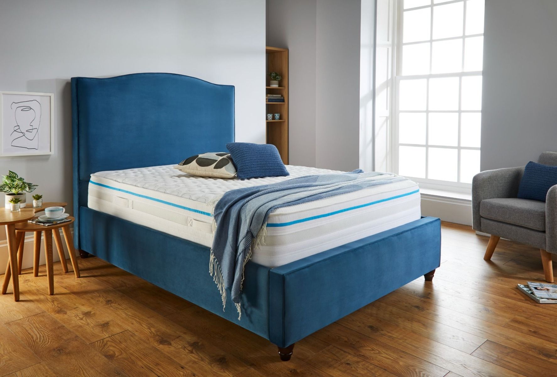 Oakwood Classico Fabric Upholstered Bed Frame
