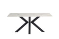 Oakwood Coral 1.8M Kass Gold Sintered Stone Top Dining Table