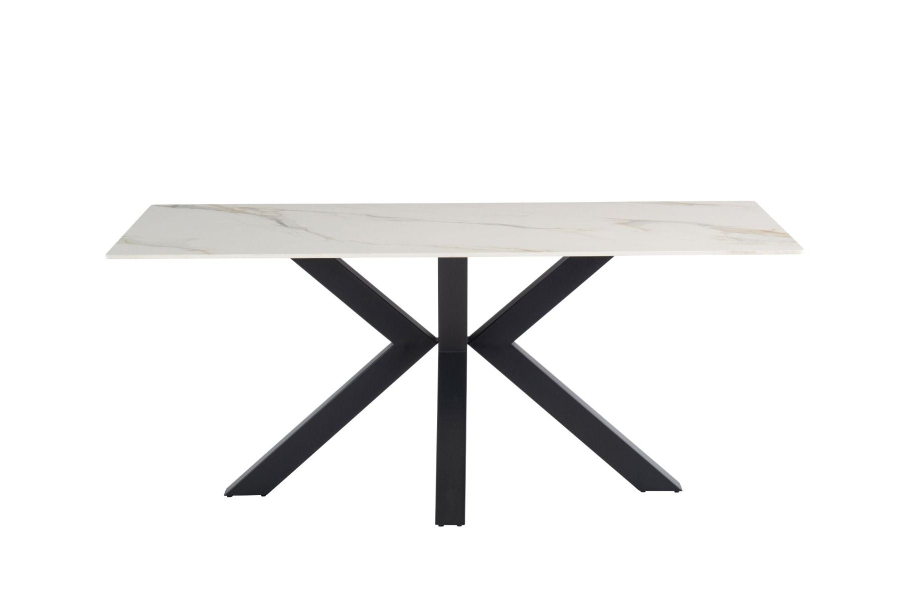 Oakwood Coral 1.8M Kass Gold Sintered Stone Top Dining Table