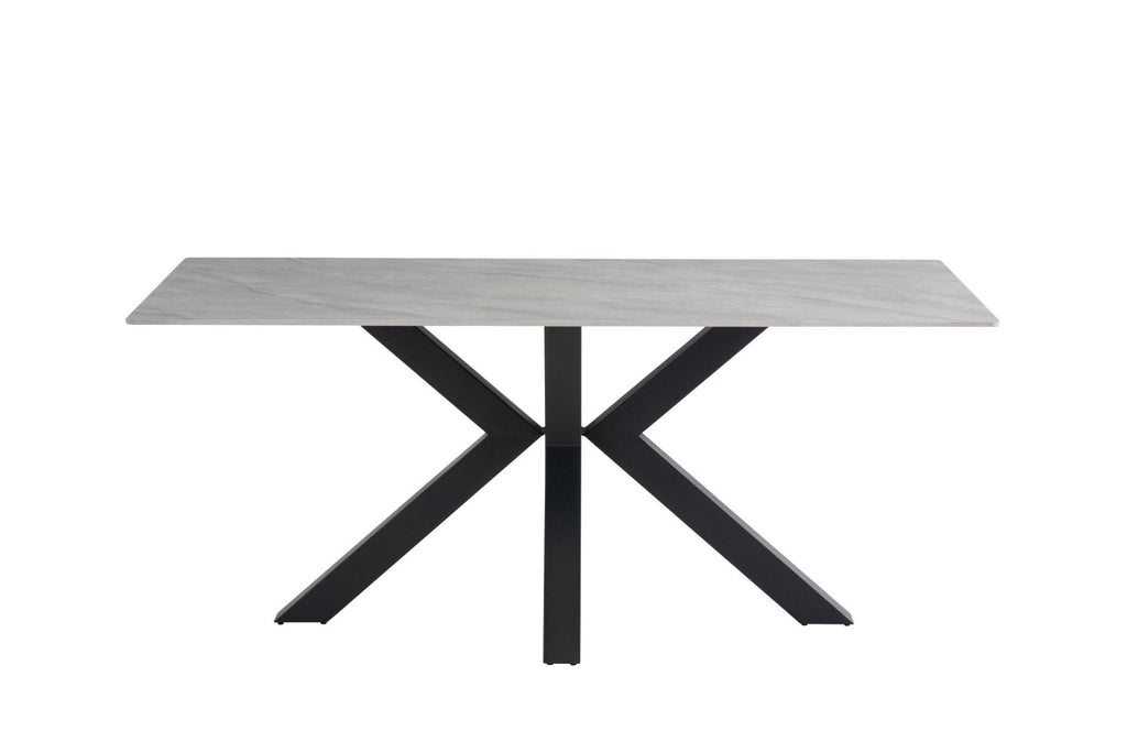 Oakwood Coral 1.8M Rebecca Grey Sintered Stone Top Dining Table