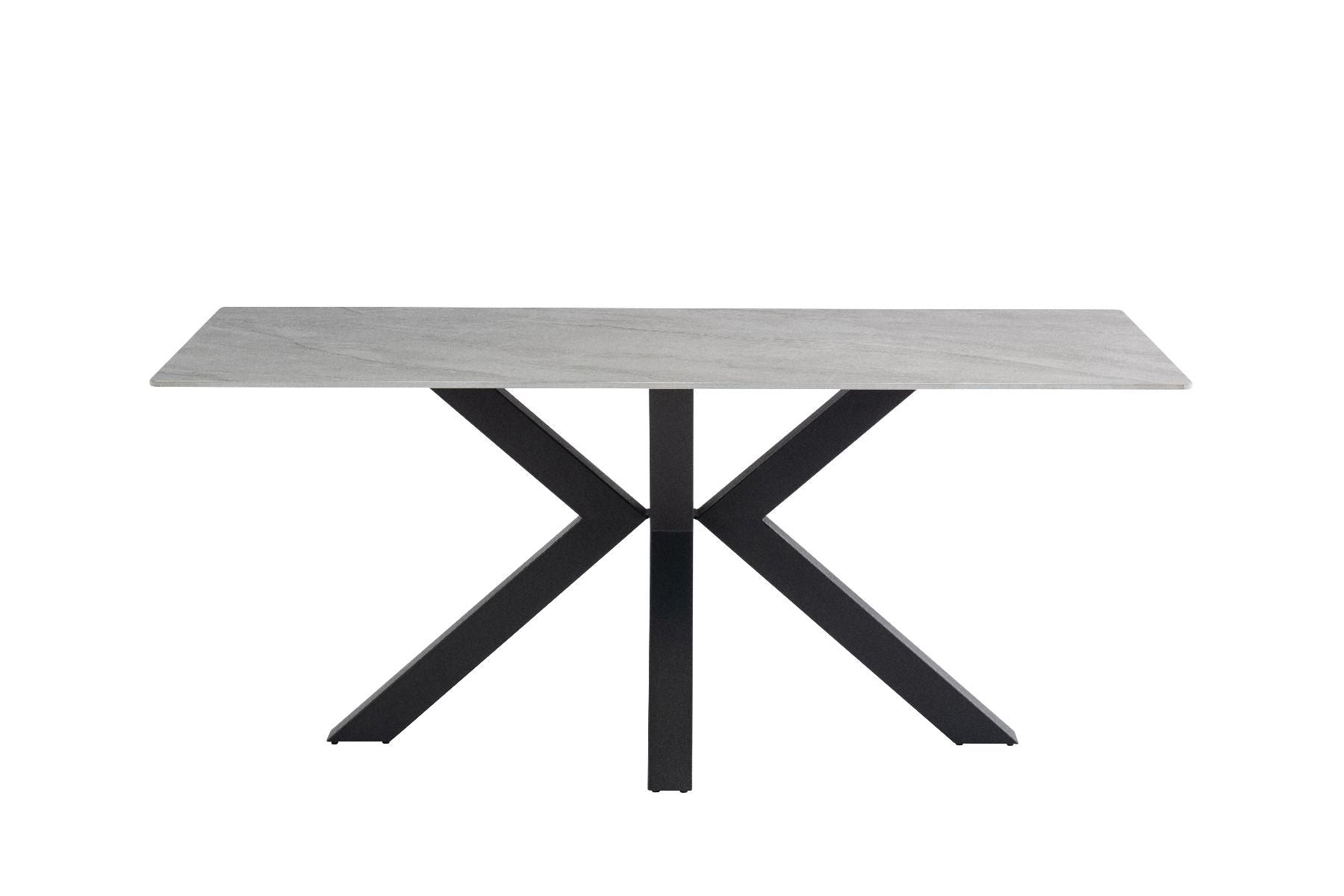 Oakwood Coral 1.8m Grey Sintred Stone Dining Table with Charlie Dining Chair