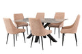 Oakwood Coral 1.8m Grey Sintred Stone Dining Table with Charlie Dining Chair