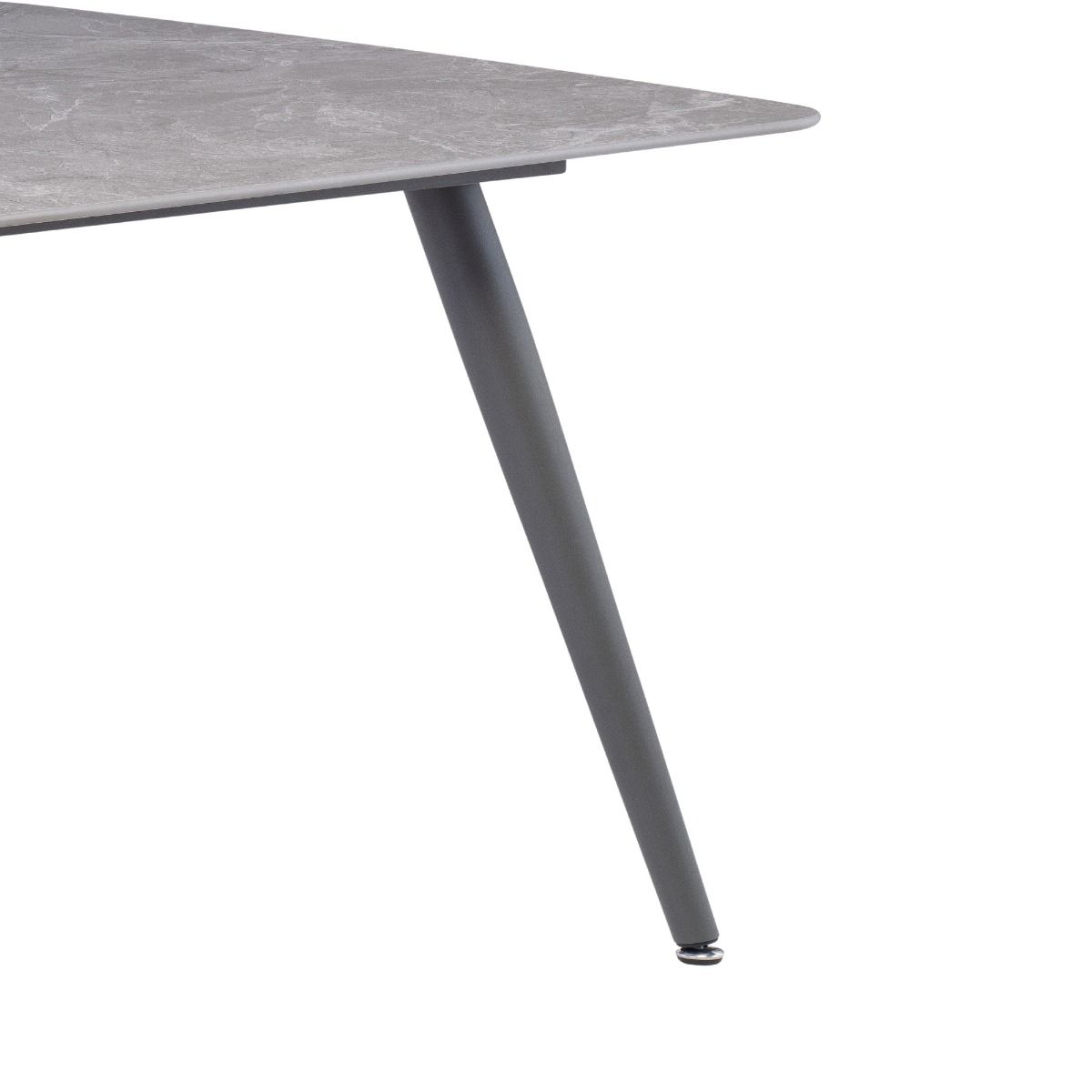 Oakwood Covella Grey Sintered Stone 1.6m Dining Table With Zimini Dining Chairs