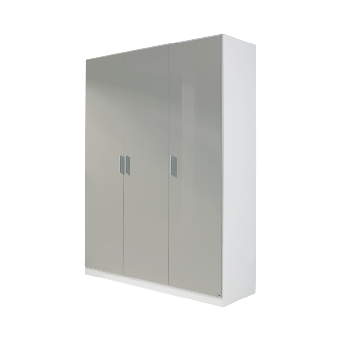 Oakwood Rauch Celle 3 Door Hinged High Gloss Front Wardrobe