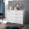 Oakwood Rauch Aldono High Gloss 4 Drawer 1 Door Chest - Choice Of Colour