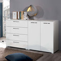 Oakwood Rauch Aldono High Gloss 4 Drawer 2 Door Chest - Choice Of Colour