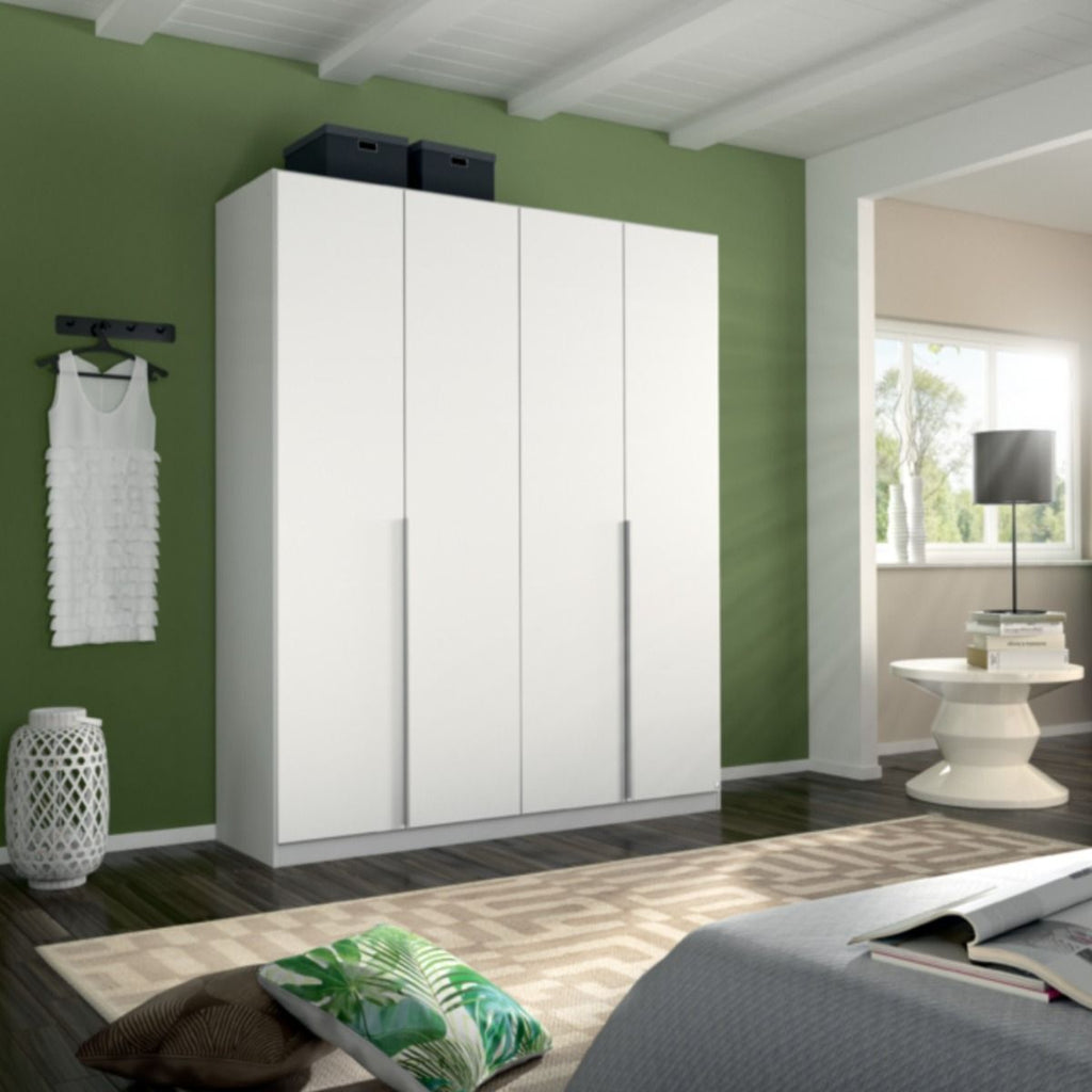 Oakwood Rauch Alabama Alpine White 4 Door Hinged Wardrobe