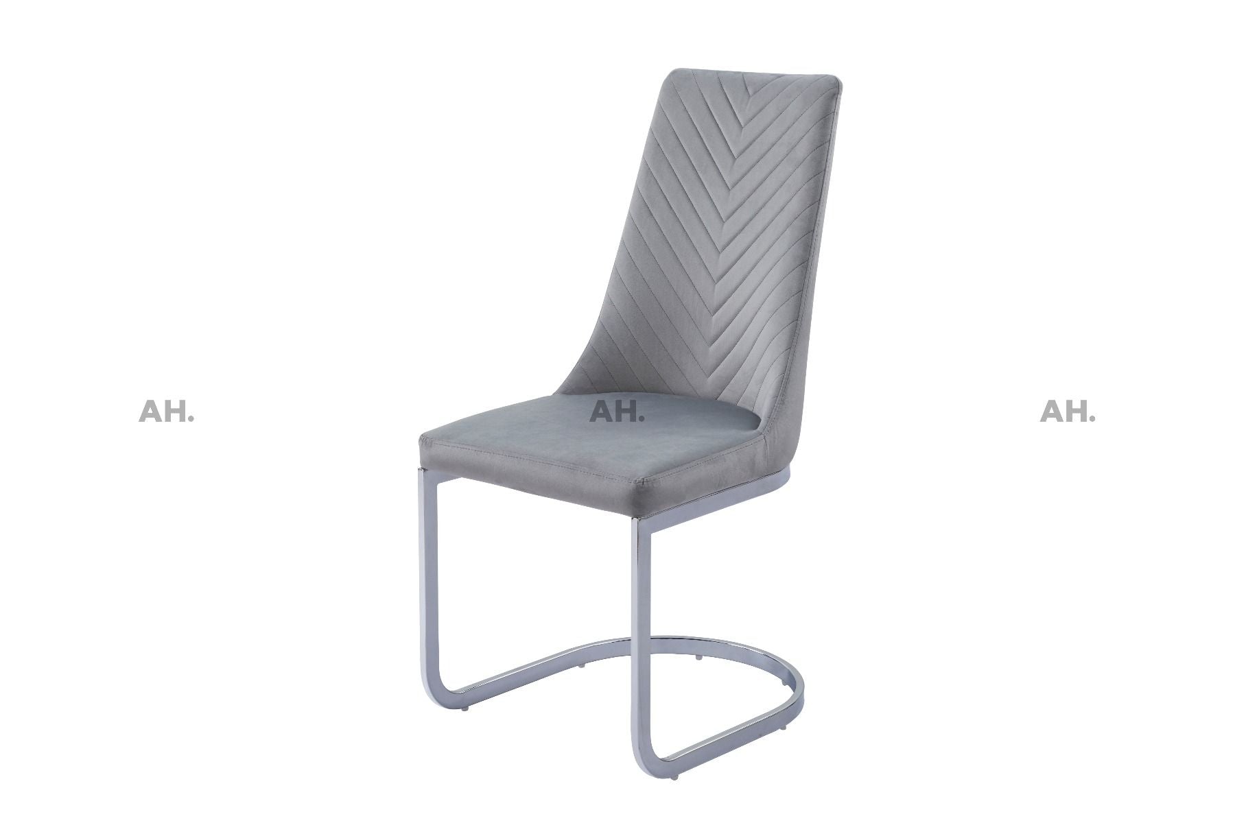 Oakwood Curva Grey French Velvet Dining Chairs