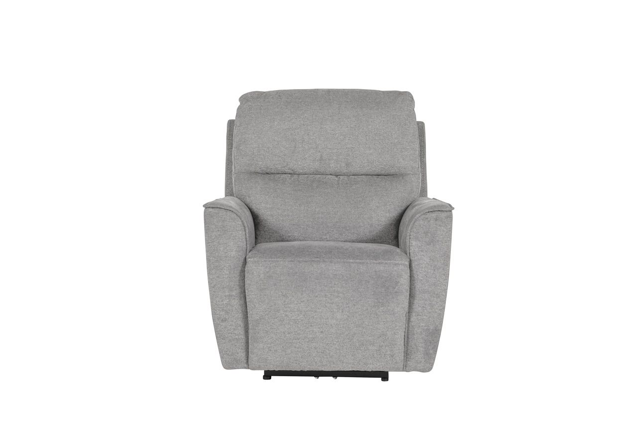 Oakwood Cyrus 3 Seater Natural Fabric Electric Recliner Sofa With Charging Consoles