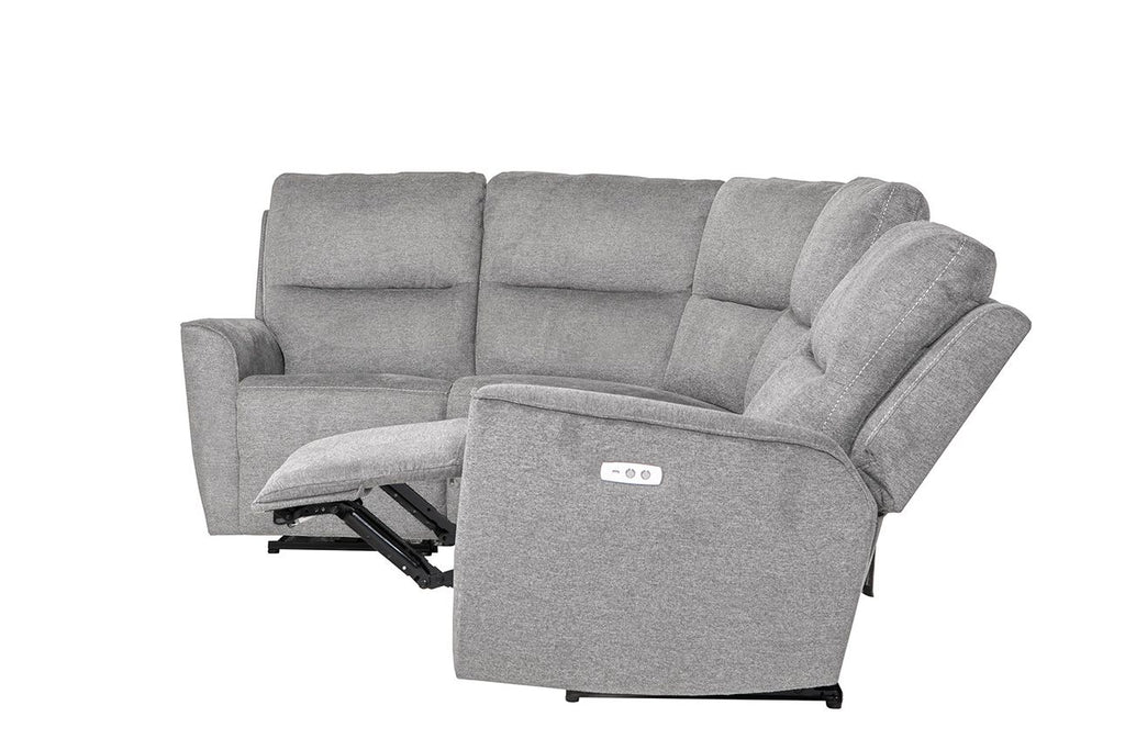 Oakwood Cyrus Natural Fabric Electric Recliner 2C1 Modular Corner Sofa