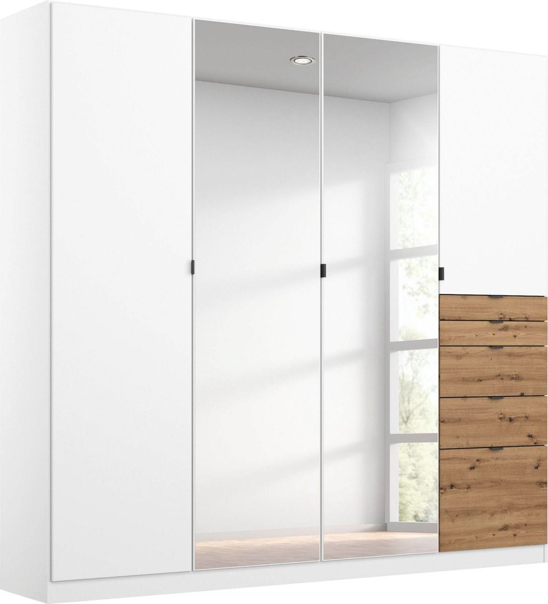 Oakwood Rauch Ontario 4 Door Combi Wardrobe