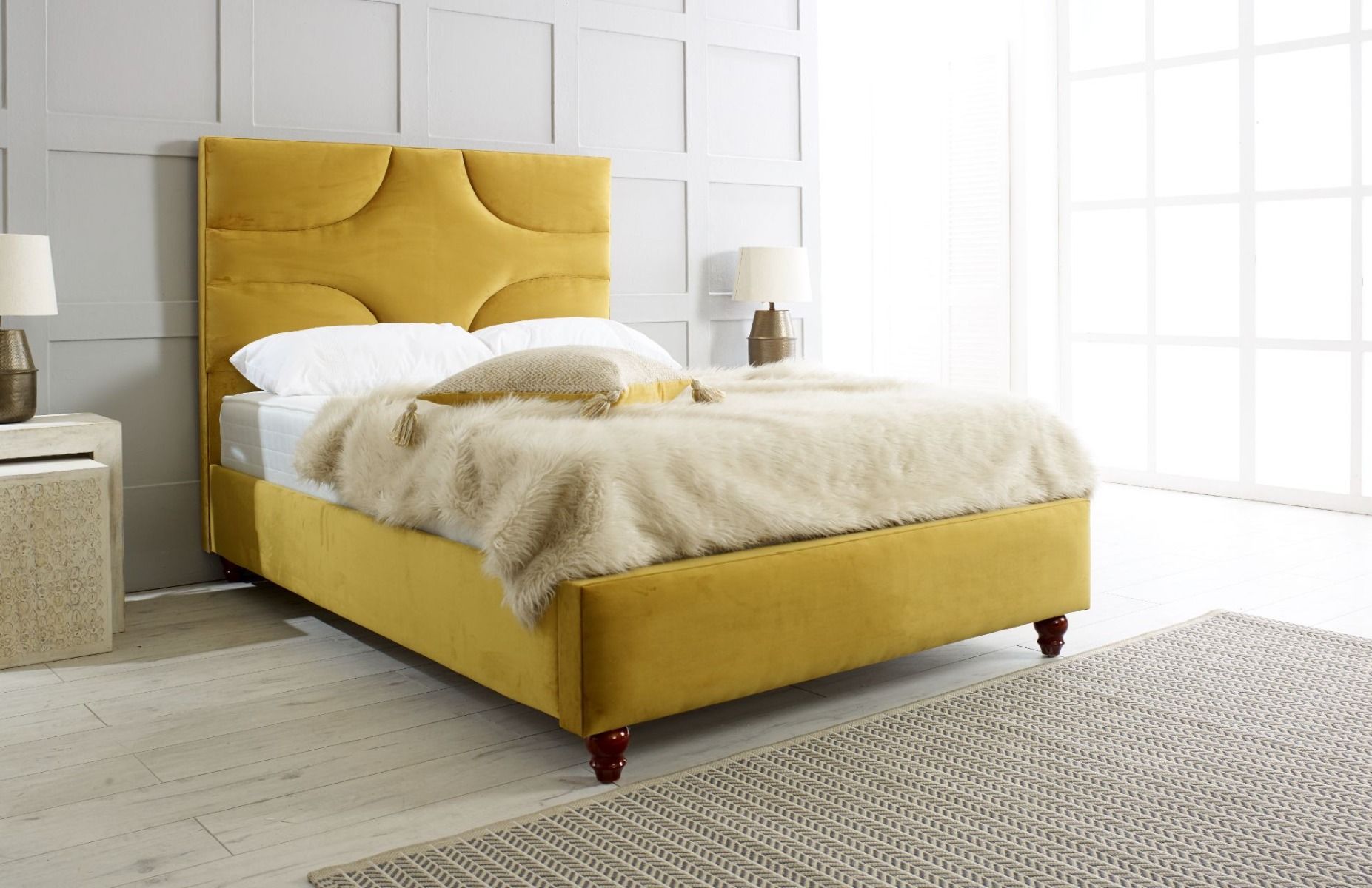 Oakwood Sydney Fabric Upholstered Bed Frame