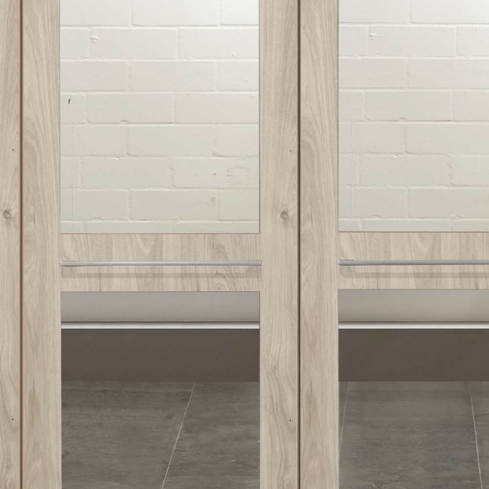 Oakwood Wiemann Dakar Holm Oak 4 Door Wardrobe With Passepartout Frame