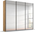 Oakwood Rauch Oracle Artisan Oak 3 Door Full Mirror Sliding Wardrobe 203CM