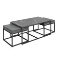 Oakwood Delsia Marble Effect Grand Coffee Table Set