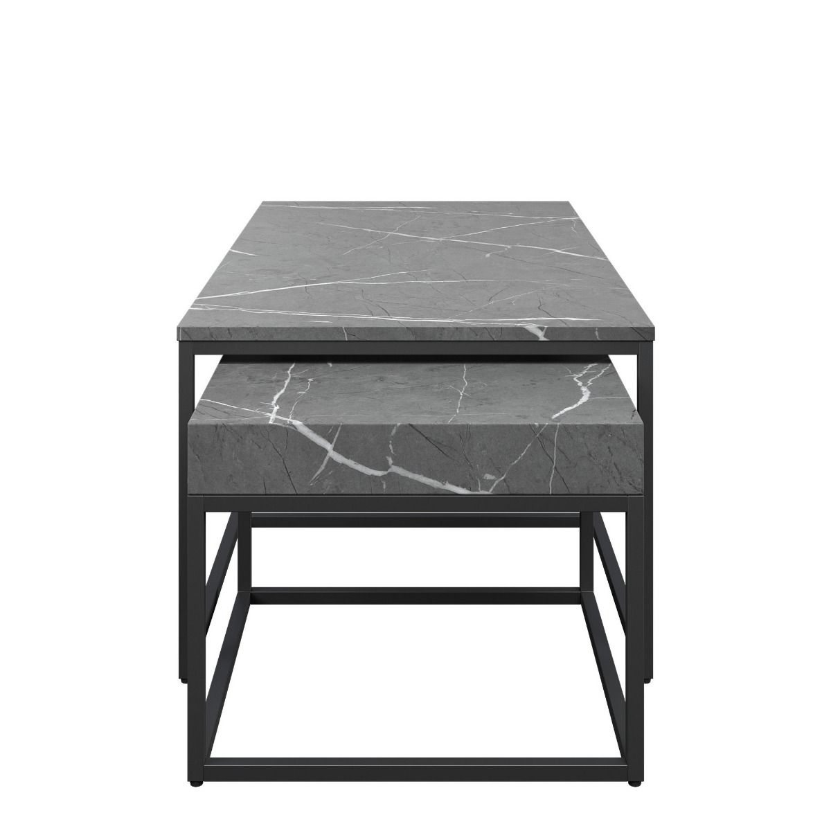 Oakwood Delsia Marble Effect Grand Coffee Table Set