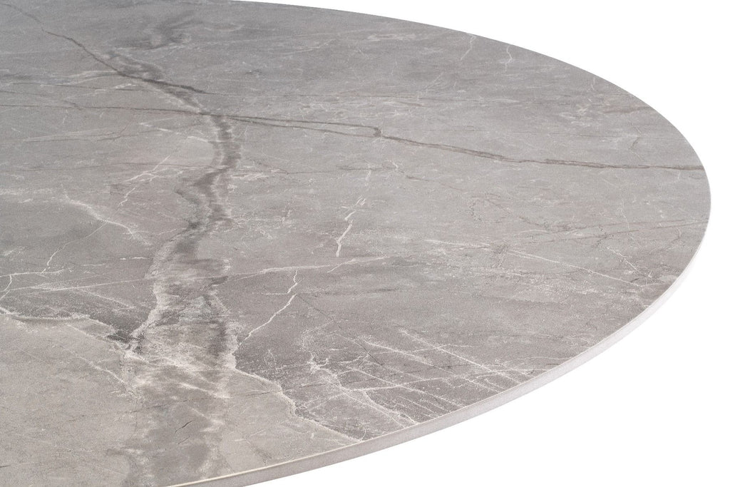 Oakwood Tesana Round Grey Ceramic Top Dining Table