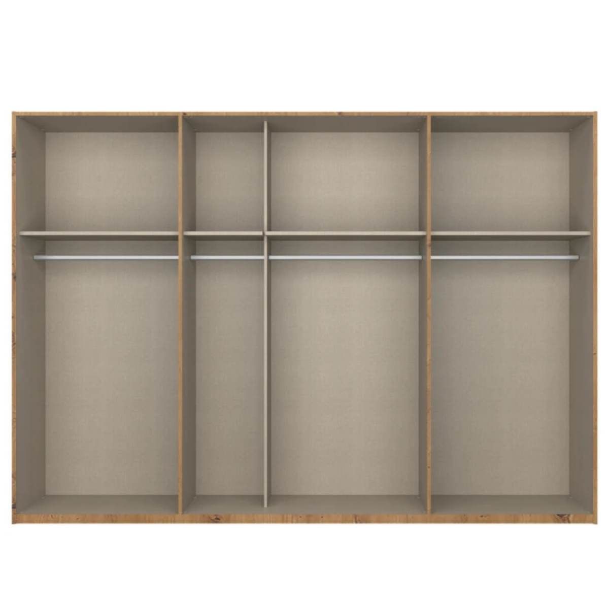Oakwood Rauch Epsilon with mirror 7 Door Hinged 315 CM Wardrobe