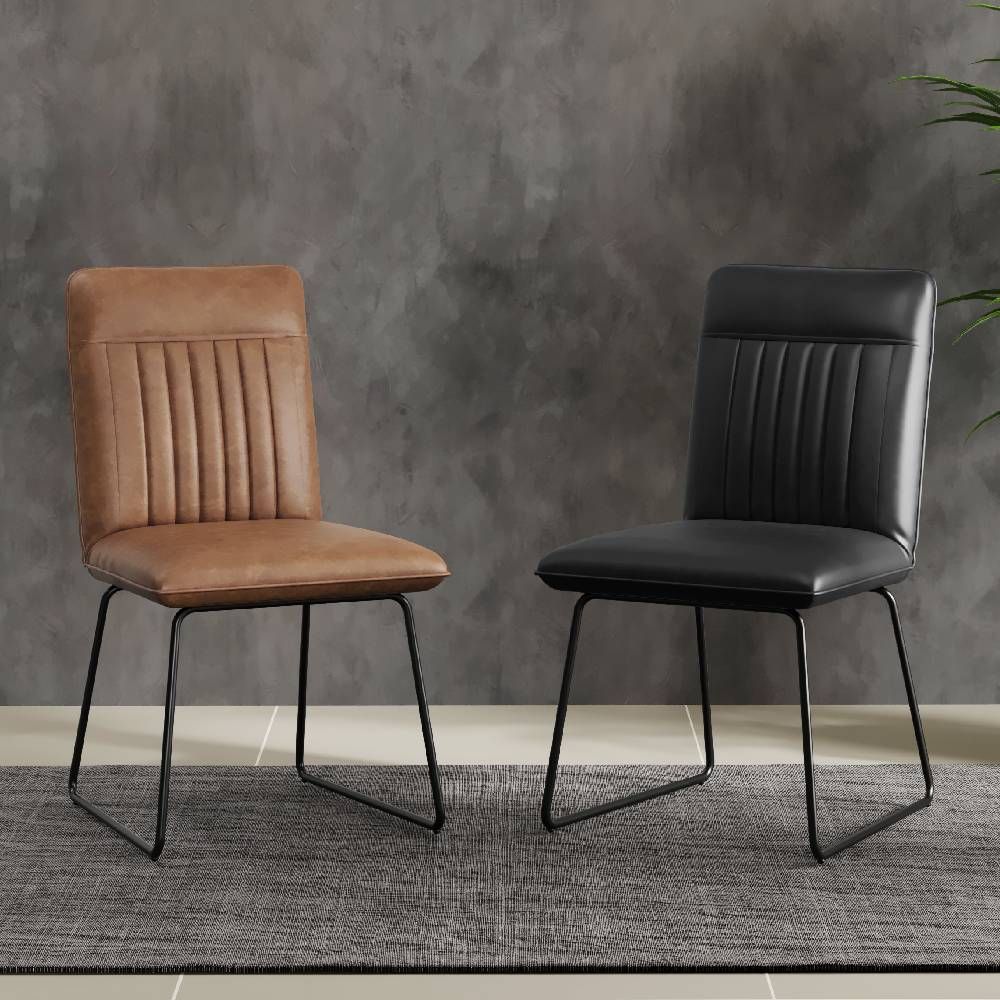 Oakwood DEW PU Leather Dining Chair