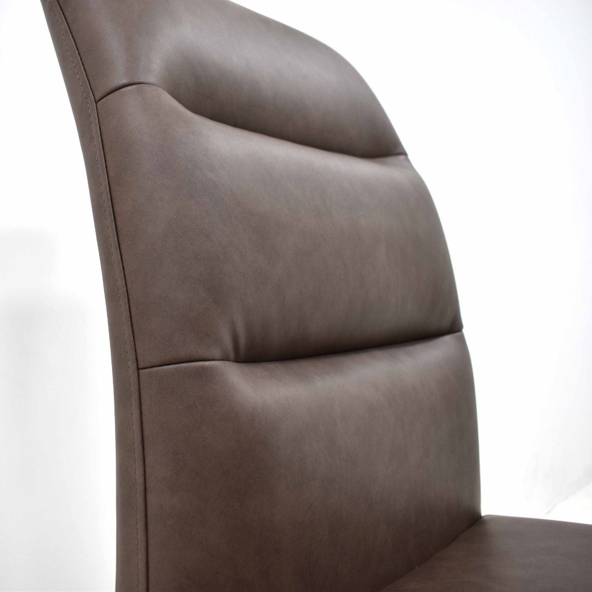 Oakwood 2x Pauli Fabric Dining Chairs - Nutmeg