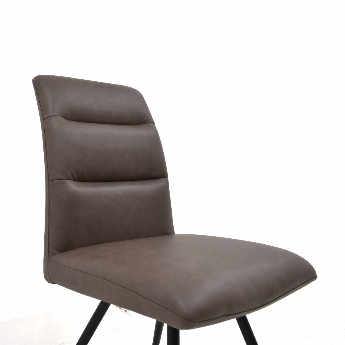 Oakwood 2x Pauli Fabric Dining Chairs - Nutmeg
