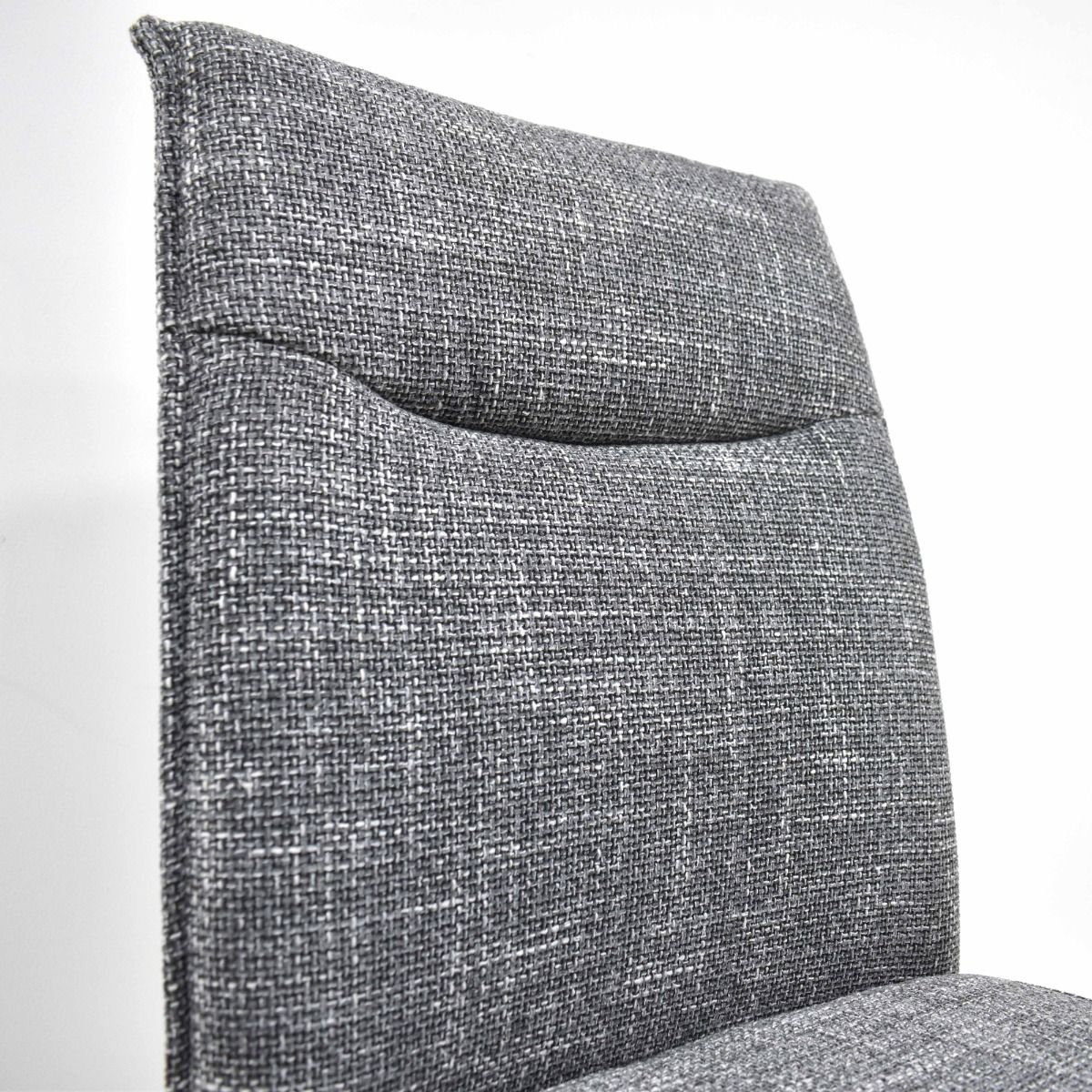 Oakwood 2x Bianca Grey Fabric Dining Chair