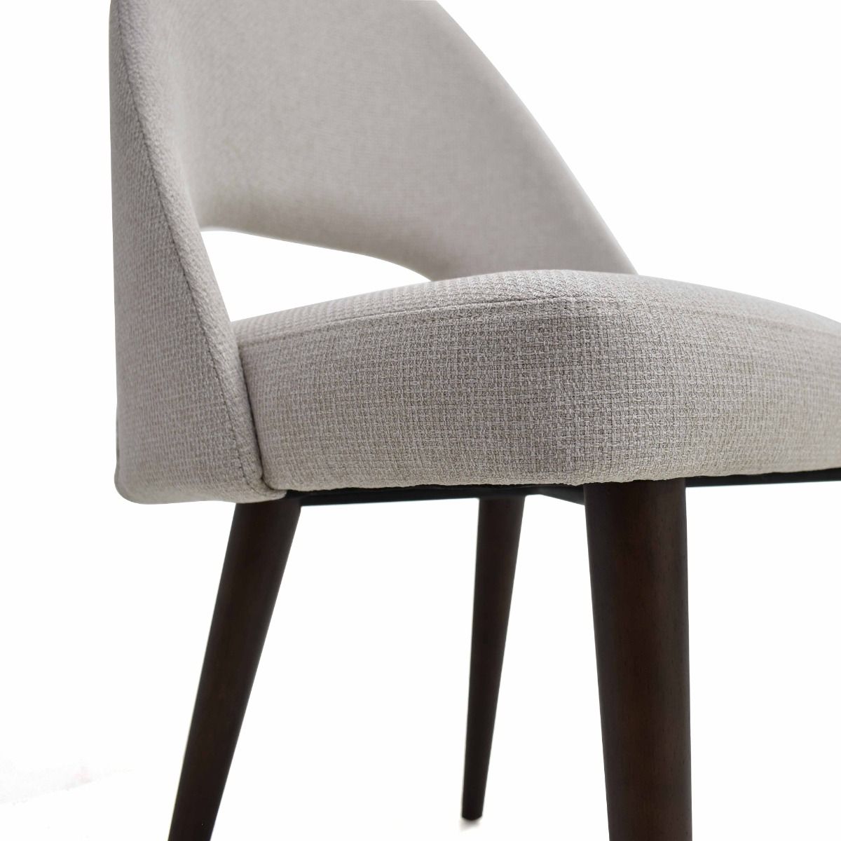 Oakwood 2x Moritz Grey Fabric Dining Chair