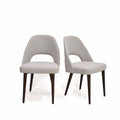 Oakwood 2x Moritz Grey Fabric Dining Chair