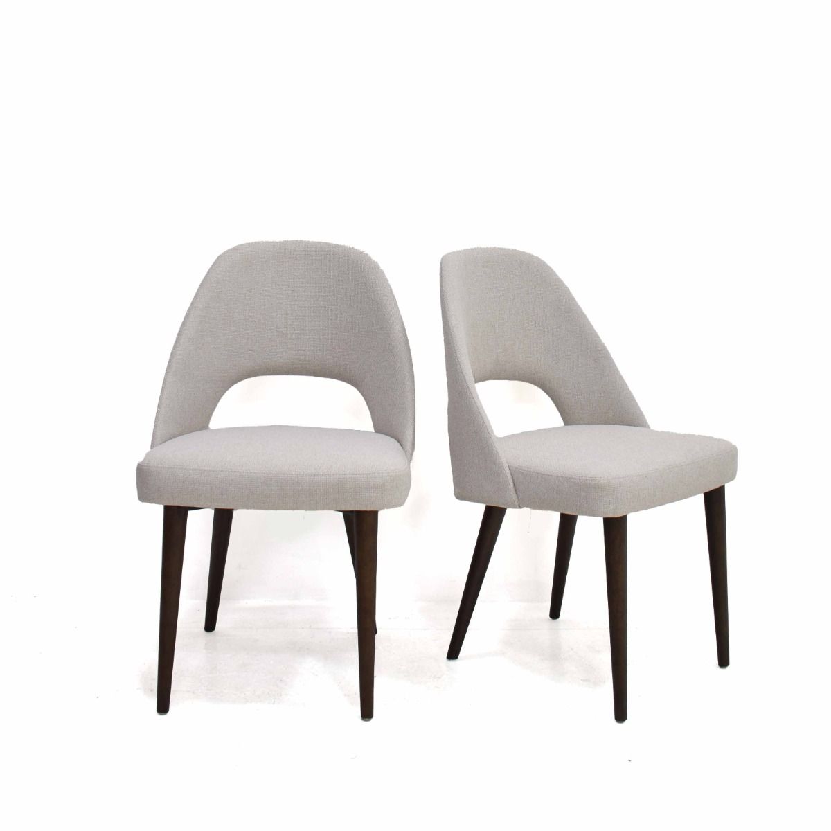 Oakwood 2x Moritz Grey Fabric Dining Chair