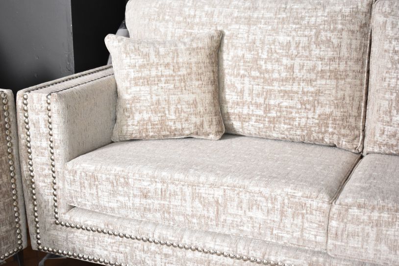 Oakwood Milan Fabric 2 Seater Upholstered Sofa