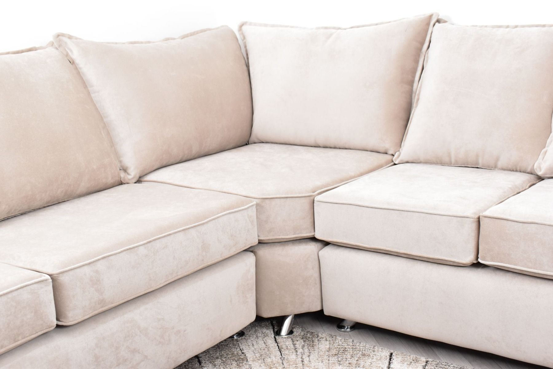 Oakwood Amora Comet Fabric Upholstered Corner Sofa