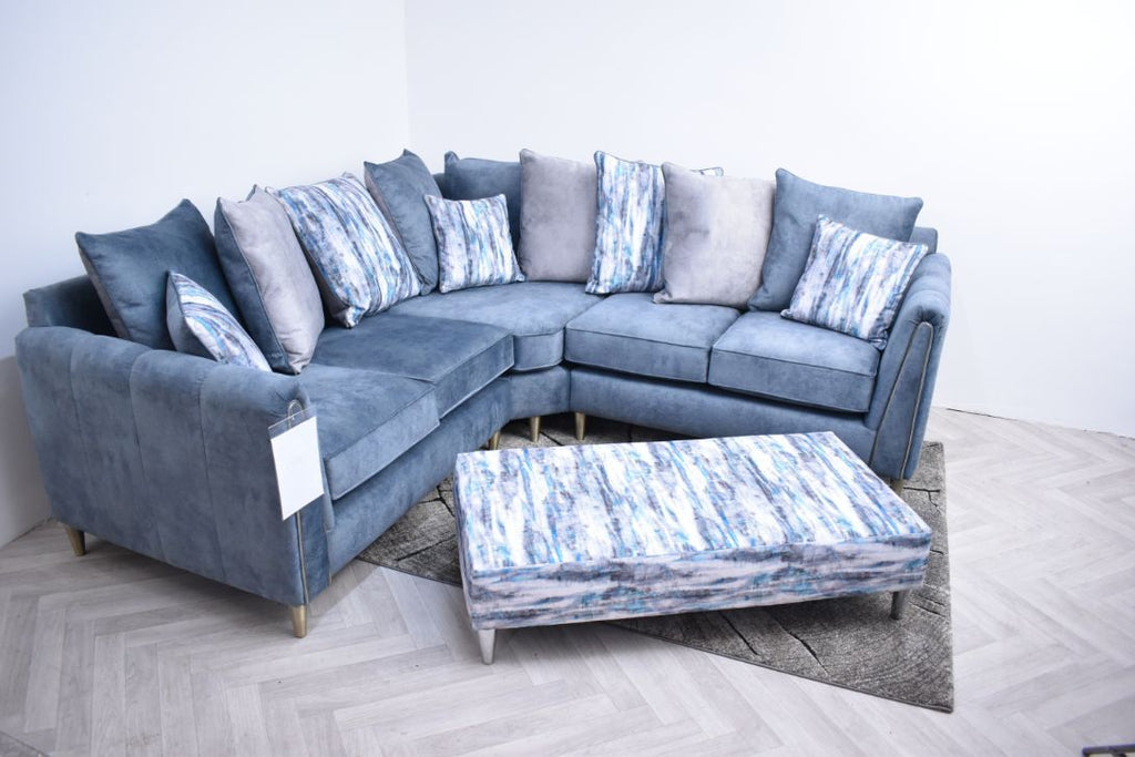 Oakwood Hex Maestro Fabric Upholstered Corner Sofa