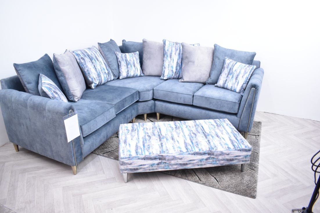 Oakwood Hex Maestro Fabric Upholstered Corner Sofa
