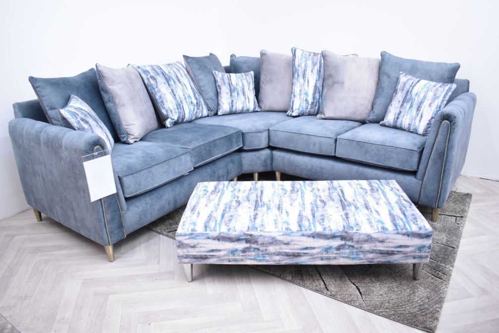 Oakwood Hex Maestro Fabric Upholstered Corner Sofa