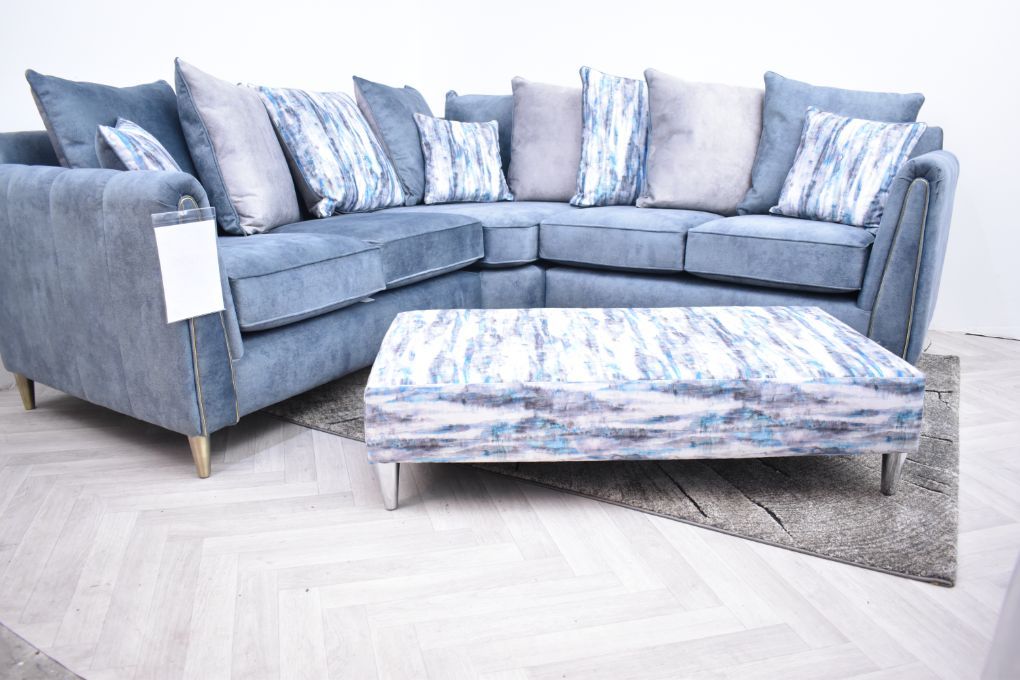 Oakwood Hex Maestro Fabric Upholstered Corner Sofa