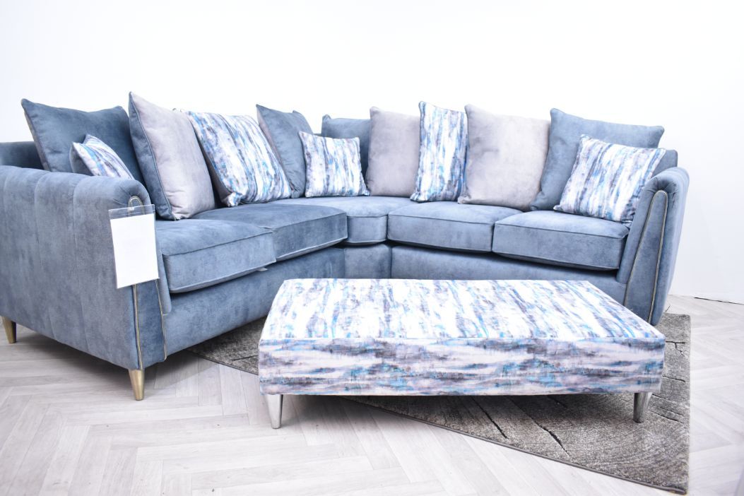 Oakwood Hex Maestro Fabric Upholstered Corner Sofa
