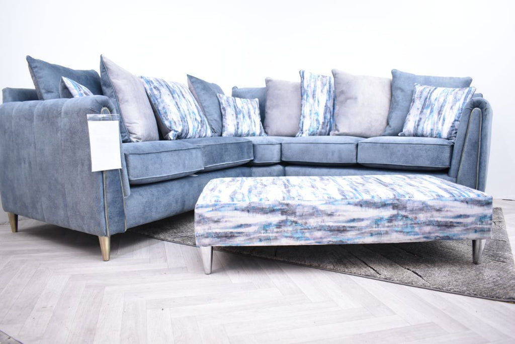 Oakwood Hex Maestro Fabric Upholstered Corner Sofa