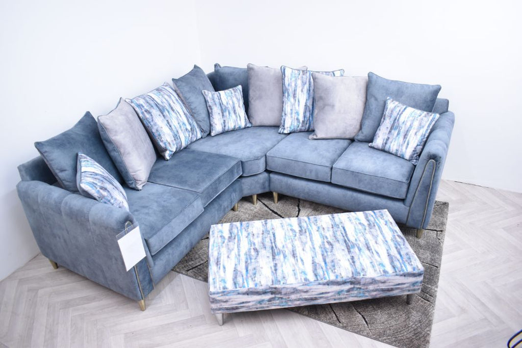 Oakwood Hex Maestro Fabric Upholstered Corner Sofa
